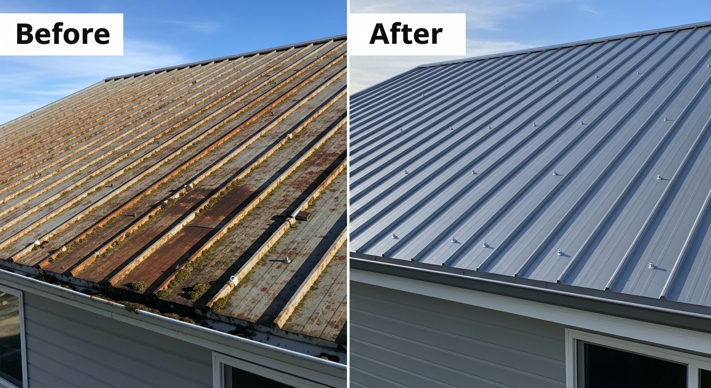 Metal Roof Repair and Replacement Project Chandler AZ