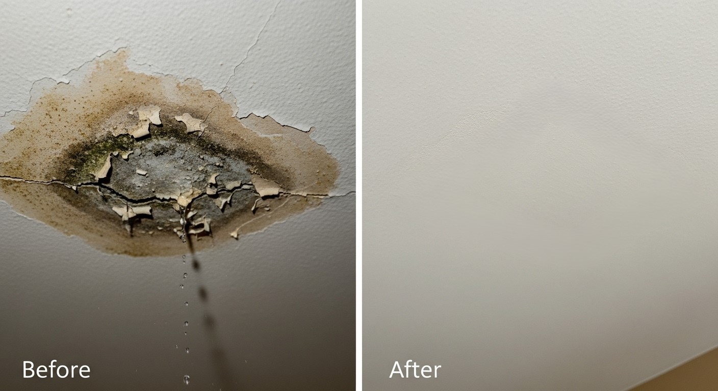 Before and After Roof Leak Detection & Repair in Chandler AZ - Veterans Chand Roofing